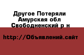 Другое Потеряли. Амурская обл.,Свободненский р-н